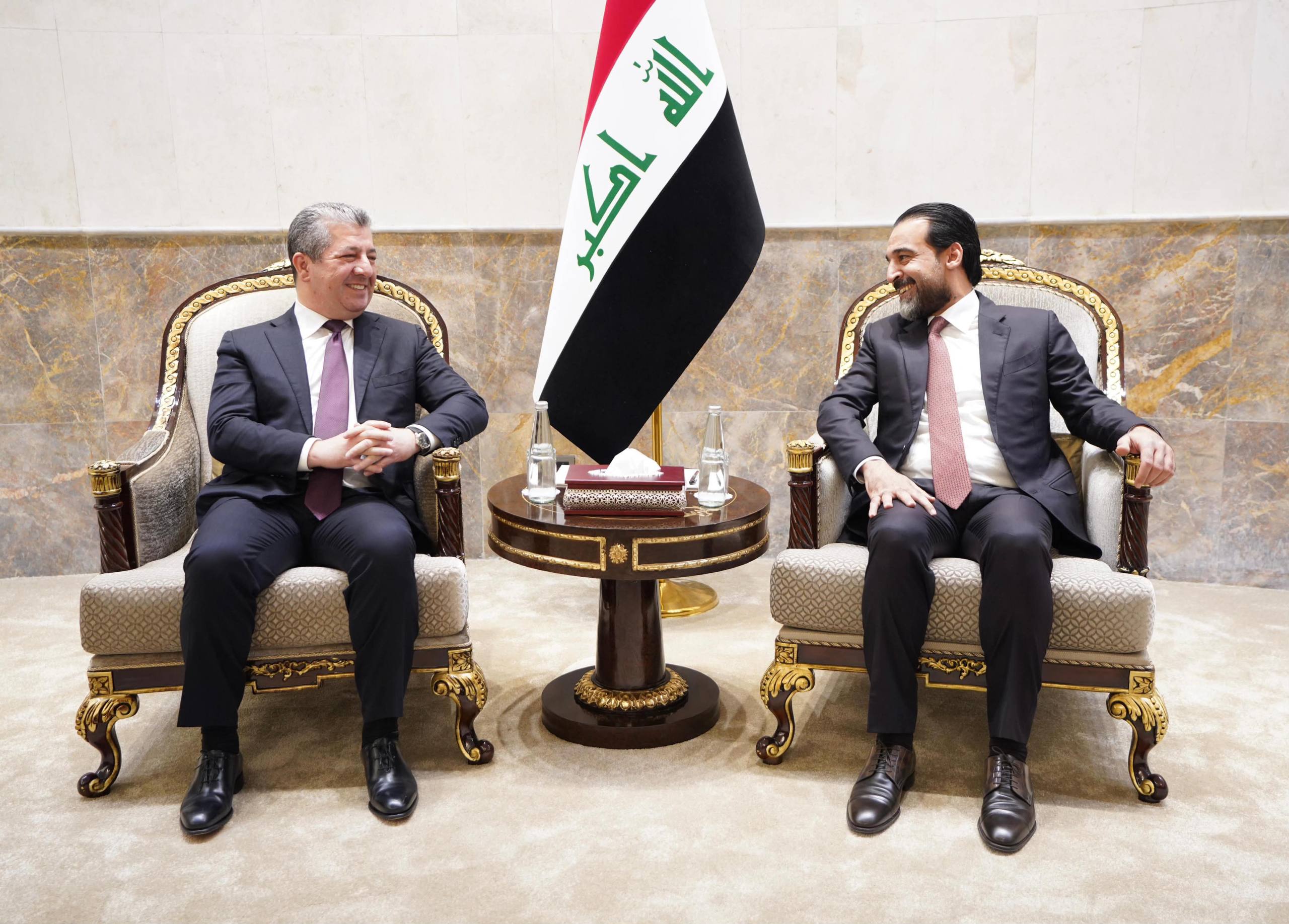 رئيس حزب تقدم يستقبل رئيس حكومة إقليم كردستان العراق 